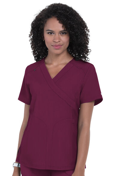 Clearance Women's All Or Nothing Solid Scrub Top, , large