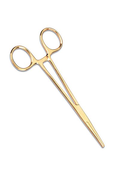 5 1/2" Kelly Gold Plated Forceps, , large