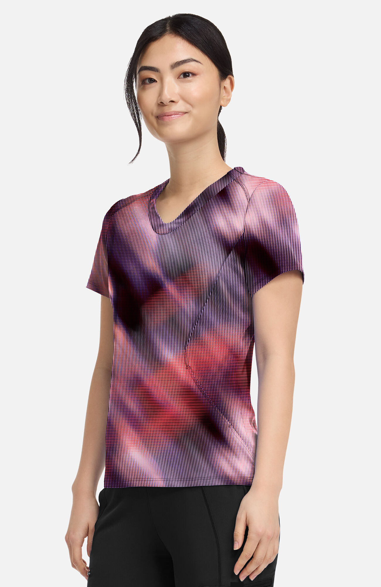 Women's Digital Dream Print Scrub Top, , large