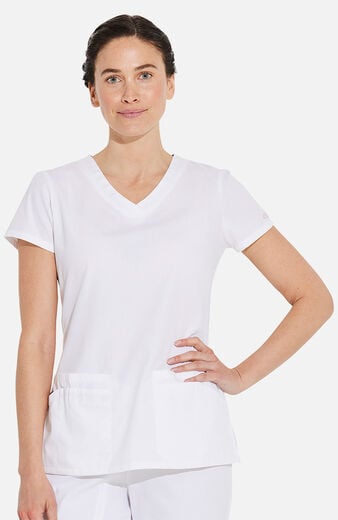 Women's 5-Pocket Shaped V-Neck Scrub Top Women's 5-Pocket Shaped V-Neck Scrub Top