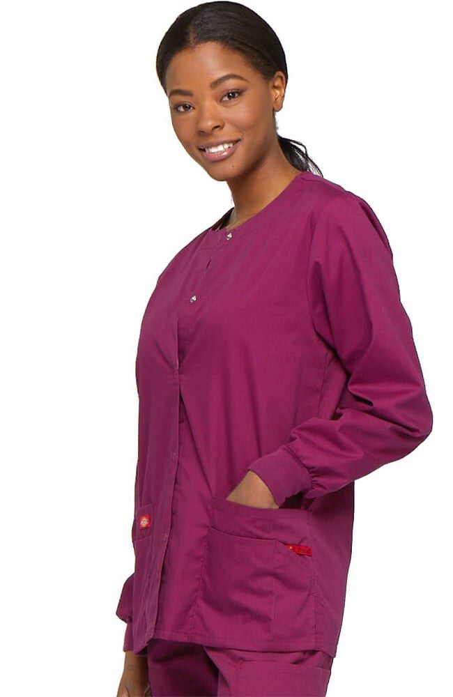 EDS Signature by Dickies Women s Snap Front Scrub Jacket