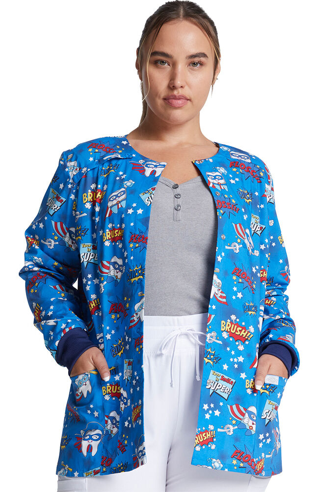 Labor and delivery scrub jacket on sale