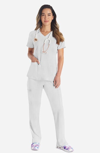 Women's 2-Pocket Utility V-Neck Scrub Top Women's 2-Pocket Utility V-Neck Scrub Top
