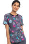 Clearance Women's Poppin Floral Print Scrub Top, , large