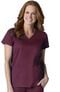 Clearance Women's COOLMAX V-Neck Mesh Panel Solid Scrub Top, , large