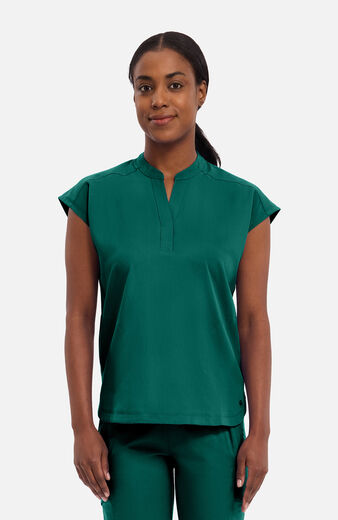 Women's Journey Mandarin Collar Scrub Top Women's Journey Mandarin Collar Scrub Top