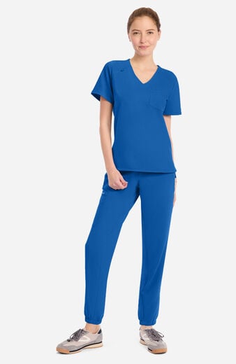 Women's Tuck-In Curved V-Neck Scrub Top Women's Tuck-In Curved V-Neck Scrub Top