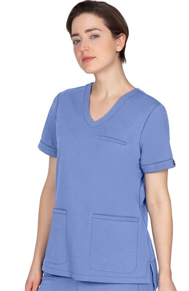Clearance Women's Averie Solid Scrub Top, , large
