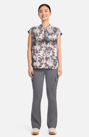 Women's Journey Floating Botanicals Print Scrub Top Women's Journey Floating Botanicals Print Scrub Top