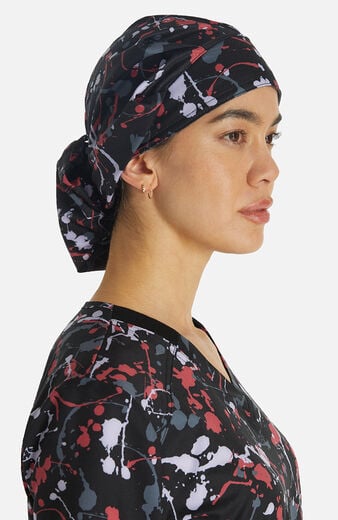 Women's Drizzle Daze Print Bouffant Scrub Hat