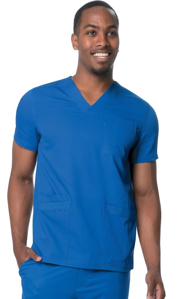 Clearance Urbane Ultimate Men s V Neck Solid Scrub Top AllHeart