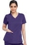 Clearance Women's V-Neck Shirred Back Solid Scrub Top, , large