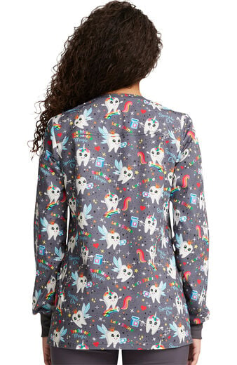 Clearance Women's Warm Up Toothicorn Magic Print Jacket