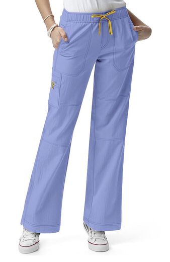 Women's Drawstring Elastic Waist Sporty Cargo Scrub Pant, Women's Drawstring Elastic Waist Sporty Cargo Scrub Pant
