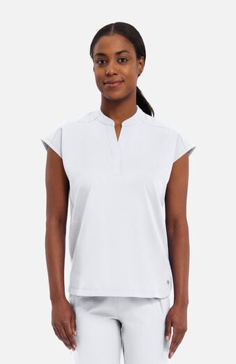 Women's Journey Mandarin Collar Scrub Top Women's Journey Mandarin Collar Scrub Top