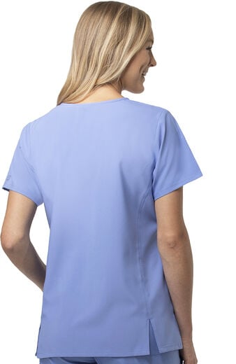 Clearance Women's Wrap Solid Scrub Top