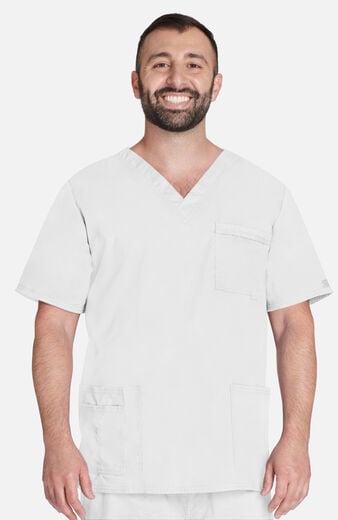 Unisex 4-Pocket V-Neck Scrub Top Unisex 4-Pocket V-Neck Scrub Top