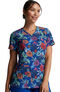 Women's Tropic Blooms Print Scrub Top, , large
