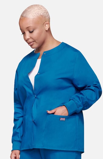 Women's Snap Front Scrub Jacket Women's Snap Front Scrub Jacket