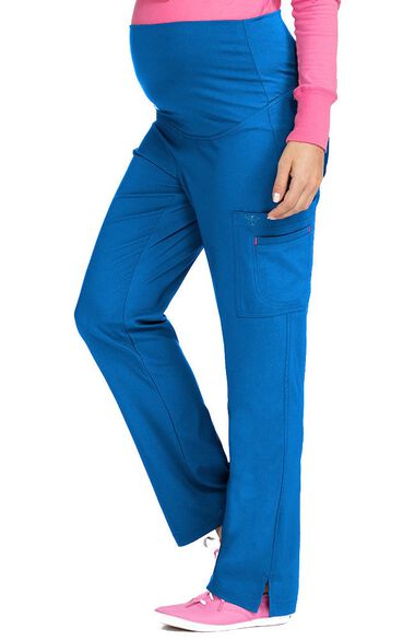 Clearance Women's Maternity 4 Way Stretch Cargo Scrub Pant, , large