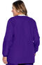 Clearance Women's Crew Neck Warm-Up Solid Scrub Jacket, , large