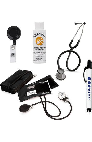 Lightweight II S.E. Stethoscope, Prestige Aneroid Sphygmomanometer, Case, Penlight, Retracteze ID Holder & Praveni Kit, , large
