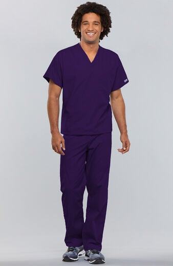 Unisex Scrub Set: V-Neck Dolman Top & Drawstring Cargo Pant Unisex Scrub Set: V-Neck Dolman Top & Drawstring Cargo Pant