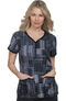 Clearance Women's Eve Houndstooth Platinum Print Scrub Top, , large