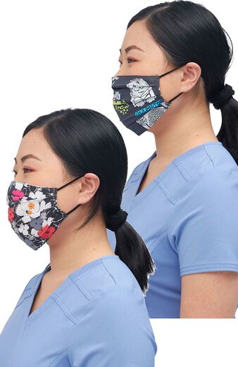 Clearance Women's Reversible Sweet Flow Purramedics Print Face Mask