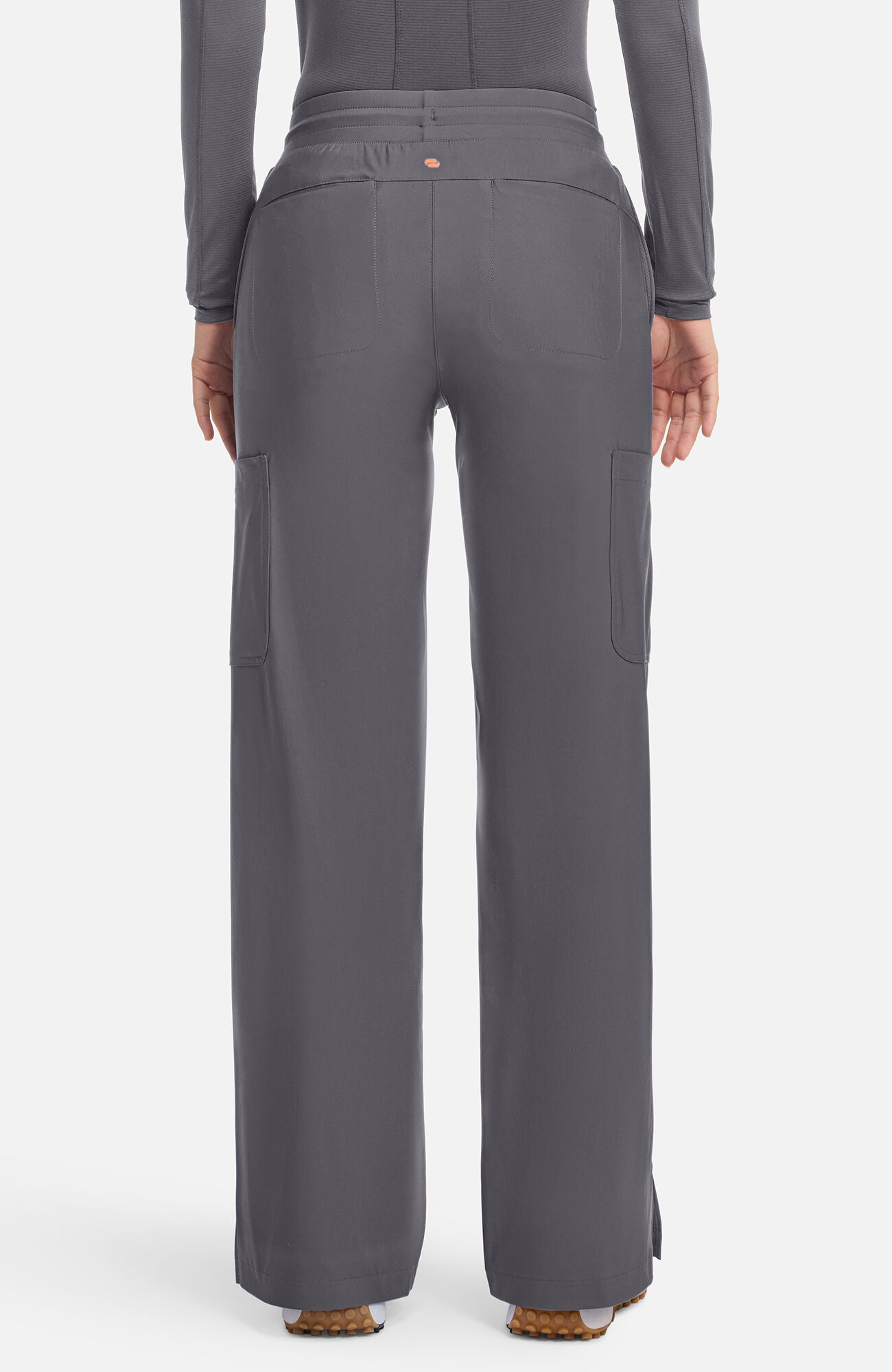 Women's Knit Pintuck 6-Pocket Wide Leg Scrub Pant, , large