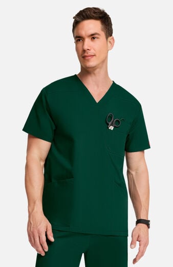 Men's 4-Pocket V-Neck Scrub Top  Men's 4-Pocket V-Neck Scrub Top