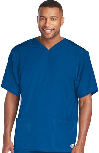Clearance Men's Sport V-Neck Solid Scrub Top