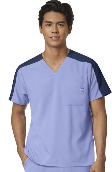 Clearance Men's Colorblock Scrub Top, , large