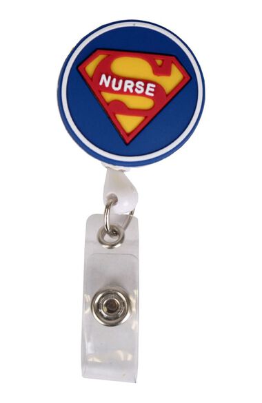 Clearance 3D Soft Rubber Retractable Badge Holder, , large