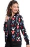 Clearance Women's That's Snow Mickey Print Scrub Jacket, , large