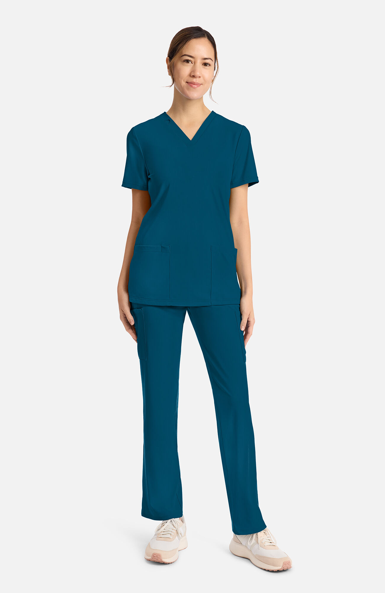 Women's 2-Pocket V-Neck Scrub Top