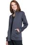 Clearance Unisex Zip Front Solid Scrub Jacket, , large