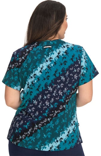 Clearance Women's Early Energy Bias Floral Print Scrub Top