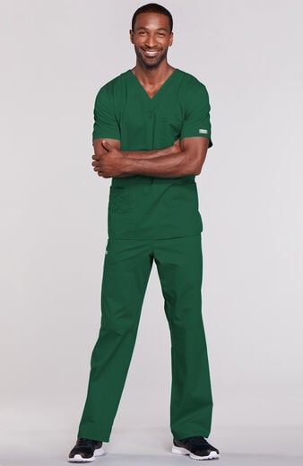 Unisex Scrub Set: 4-Pocket V-Neck Top & 5-Pocket Cargo Pant Unisex Scrub Set: 4-Pocket V-Neck Top & 5-Pocket Cargo Pant