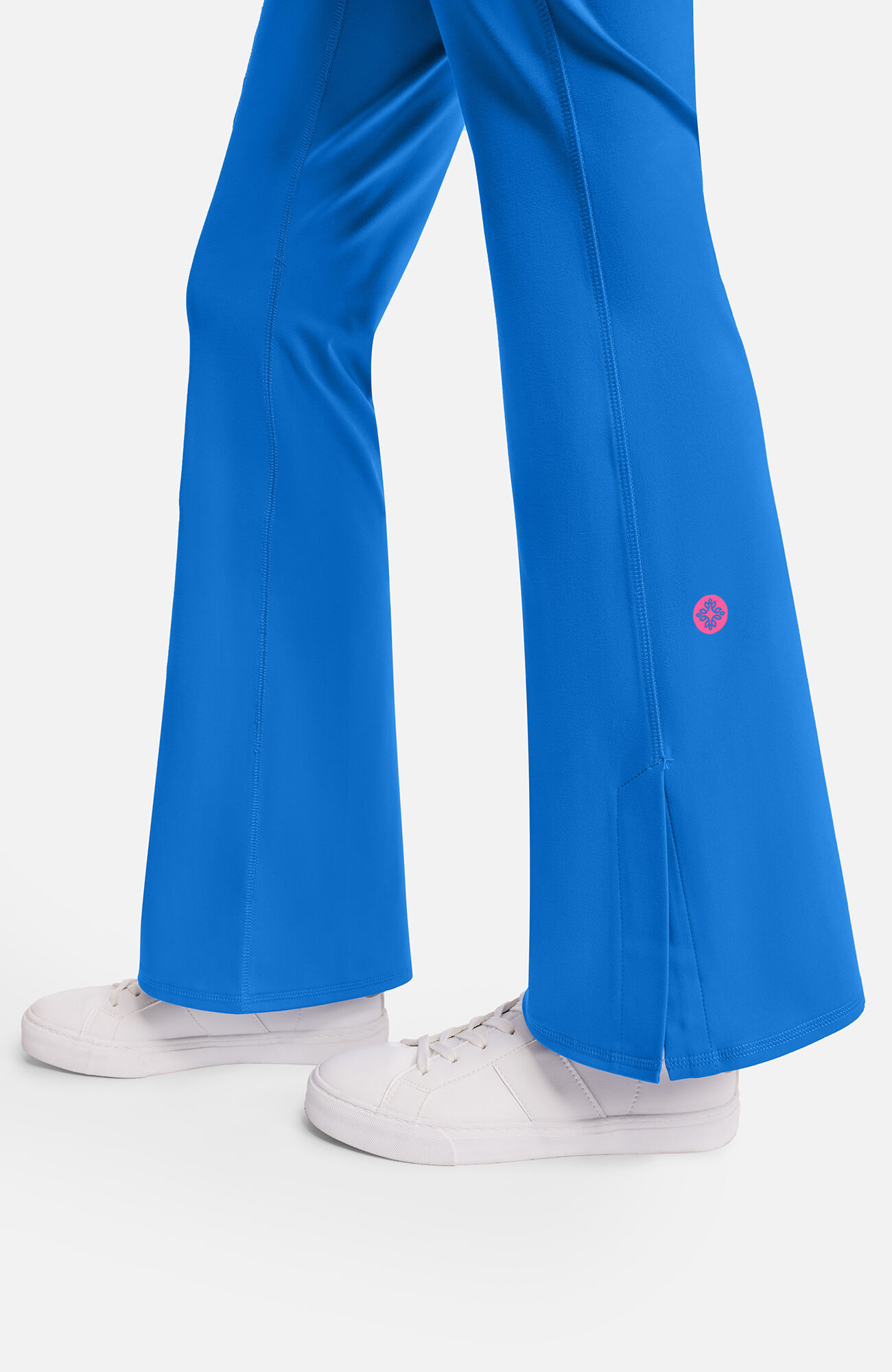 Women's Knit Flare Leg Yoga Scrub Pant, , large