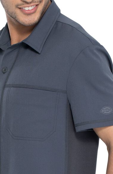 Men's Button Front Polo Shirt, , large