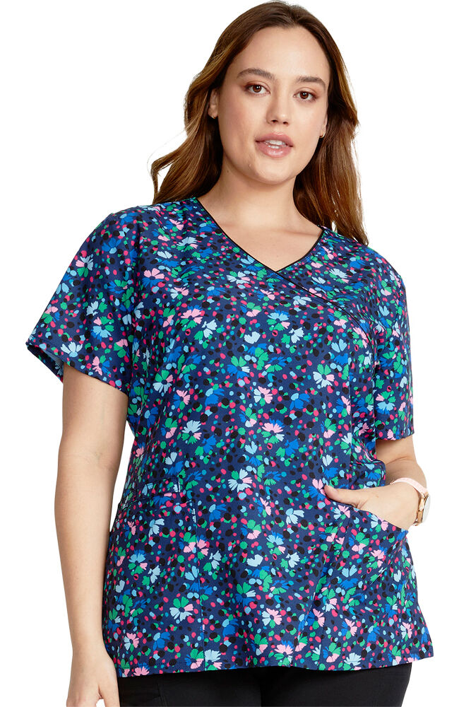Women s Cute Print Scrub Tops AllHeart