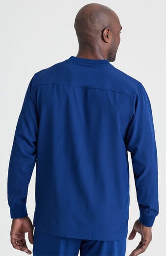 Men's Structure Zip Front Solid Sport Scrub Jacket