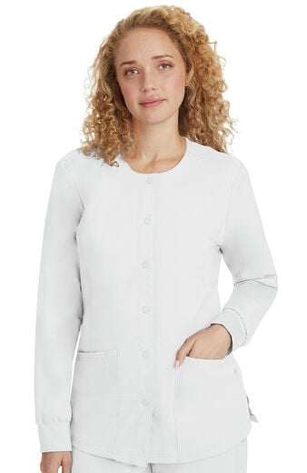 Women's Daisy Snap Front Warm-Up Solid Scrub Jacket Women's Daisy Snap Front Warm-Up Solid Scrub Jacket