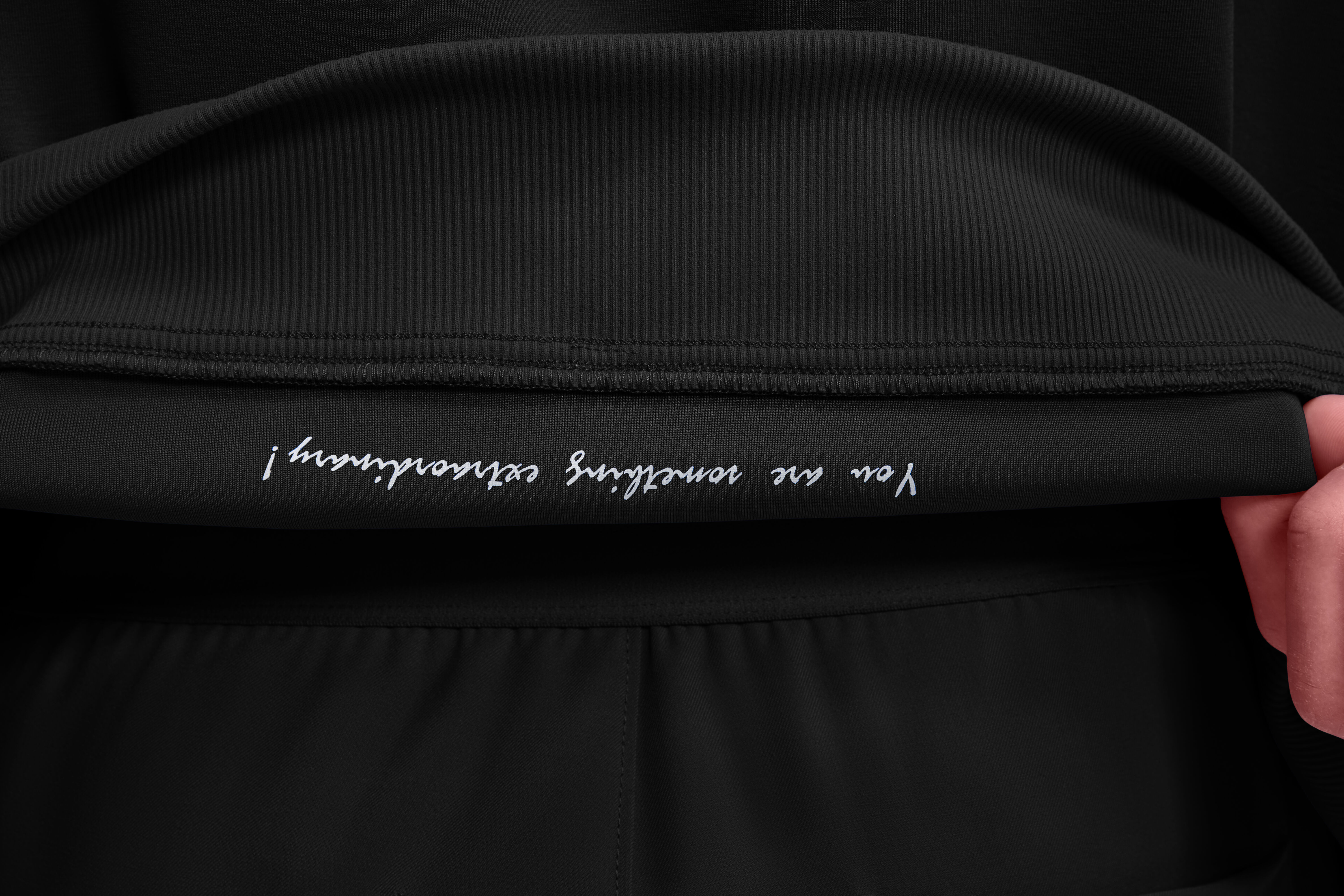 Men's Zip Front Raglan Knit Scrub Jacket, BLA Black | black, large