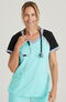 Clearance Women's Scuba Solid Scrub Top, , large