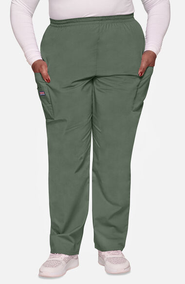 Details about / Cherokee style 4200 Women/'s Scrubs Elastic Waist Utility Scrub Pants light grey
