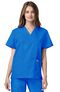 Clearance Unisex V-Neck Tunic Solid Scrub Top, , large