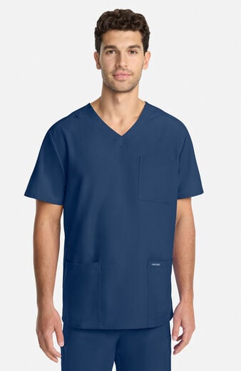 Men's 3-Pocket V-Neck Scrub Top Men's 3-Pocket V-Neck Scrub Top