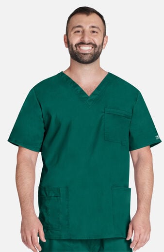 Unisex 4-Pocket V-Neck Scrub Top Unisex 4-Pocket V-Neck Scrub Top